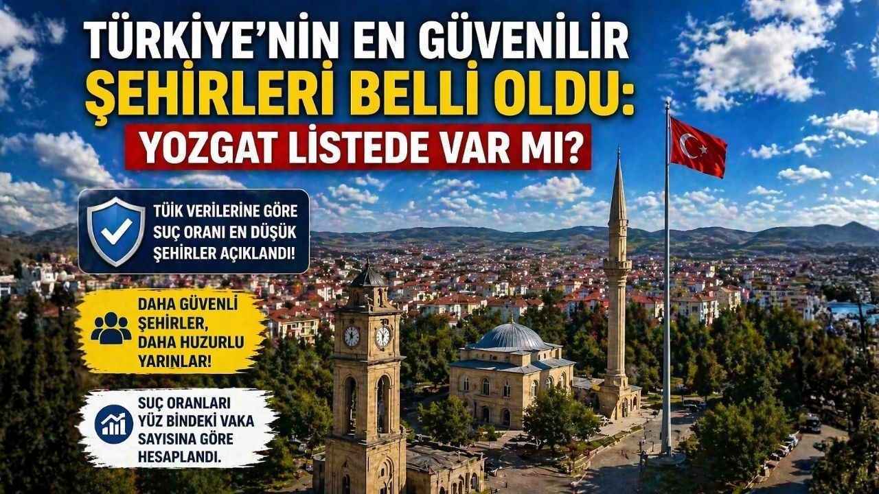Türkiye'nin En Güvenilir Şehirleri Belli Oldu: Yozgat Listede Var mı?