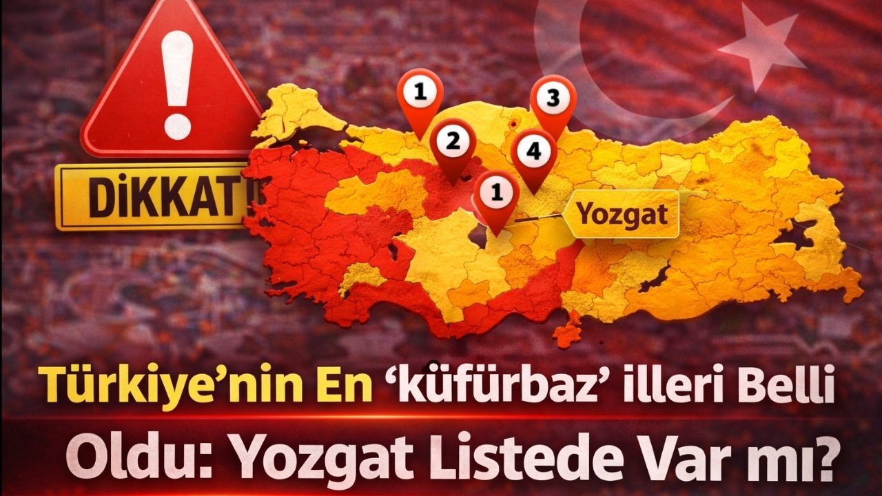 Türkiye'nin En Küfürbaz İlleri Belli Oldu: Yozgat Listede Var mı?