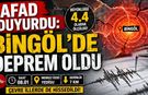 AFAD Duyurdu: Bingöl'de Deprem Oldu