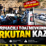 Sarıhacılı TOKİ Mevkiinde Korkutan Kaza!