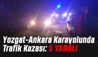 Yozgat-Ankara Karayolunda Trafik Kazası: 5 Yaralı