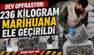 Dev Operasyon: 236 Kilogram Marihuana Ele Geçirildi