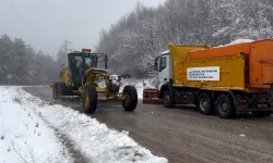 Kocaeli'de kar mesaisi sürüyor