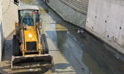 Bursa Gemlik Çarşı Deresi’nde temizlik çalışması