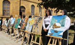 TARİHİ MEKANDA  GENÇ  FIRÇALARDAN  SANAT ESİNTİSİ