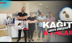 Kâğıt atıkları doğada çözünebilir saksıya dönüşecek