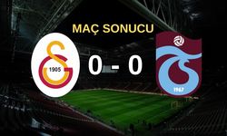 Galatasaray - Trabzonspor Maç Özeti: Galatasaray 0 - 0 Trabzonspor