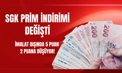 SGK Prim İndirimi Değişti: İmalat Dışında 5 Puan 2 Puana Düşüyor!