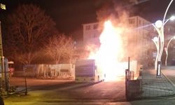 Yozgatta Otobüs Bir Anda Alev Aldı