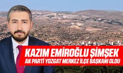 Kazım Emiroğlu Şimşek AK Parti Yozgat Merkez İlçe Başkanı Oldu