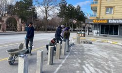 Yozgat'ın Sorgun İlçesinde Kaldırımlar Yenileniyor