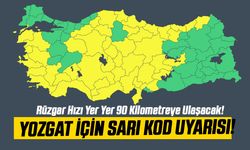 Yozgat İçin Sarı Kod Uyarısı! Rüzgar Hızı Yer Yer 90 Kilometreye Ulaşacak