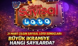 21 Mart Çılgın Sayısal Loto Sonuçları: Büyük İkramiye Hangi Sayılarda