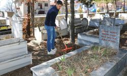 Çekerek'te Mezarlıklara Bayram Öncesi Temizliği