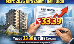 Mart 2026 Kira Zammı Belli Oldu: Yüzde 33,39