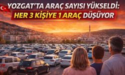 Yozgat’ta Araç Sayısı Yükseldi: Her 3 Kişiye 1 Araç Düşüyor
