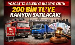 Yozgat'ta Belediye İhaleye Çıktı: 200 bin TL'ye Kamyon Satılacak!