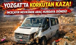 Yozgat’ta Korkutan Kaza! İnceçayır Mevkiinde Araç Hurdaya Döndü