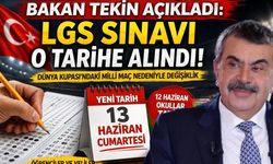 Bakan Tekin Açıkladı: LGS Sınavı O Tarihe Alındı!