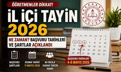 İl İçi Tayin 2026 Başvuruları Başladı: MEB Takvimi ve Şartlar