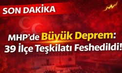 MHP'de Büyük Deprem: 39 İlçe Teşkilatı Feshedildi!