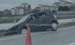 Yozgat’ta Korkutan Kaza: Direğe Böyle Çarptı!