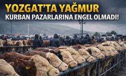 Yozgat'ta Yağmur Kurban Pazarlarına Engel Olmadı!