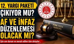 12. Yargı Paketi Çıkıyor mu? 12. Yargı Paketinde Af ve İnfaz Düzenlemesi Olacak mı?