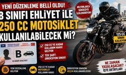 B Sınıfı Ehliyet İle 250 CC Motosiklet Kullanılabilecek mi? Yeni Düzenleme Belli Oldu!