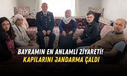 Bayramın En Anlamlı Ziyareti! Kapılarını Jandarma Çaldı