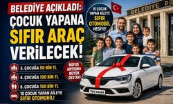 Belediye Açıkladı: Çocuk Yapana Sıfır Araç Verilecek!