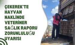 Çekerek'te Hayvan Naklinde Veteriner Sağlık Raporu Zorunluluğu Uyarısı