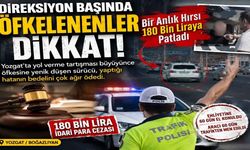 Direksiyon Başında Öfkelenenler Dikkat! Bir Anlık Hırsı 180 Bin Liraya Patladı