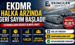 EKDMR Halka Arzında Geri Sayım Başladı! Ekinciler Demir Çelik Kaç Lot Verecek, Katılım Endeksine Uygun mu?