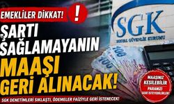 Emekliler Dikkat: Şartı Sağlamayanın Maaşı Geri Alınacak!