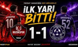 İlk Yarı Bitti: Yozgat Bozokspor İle 52 Orduspor 1-1 Berabere