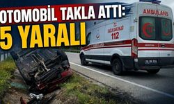 SON DAKİKA! Sungurlu yolunda otomobil takla attı 5 yaralı