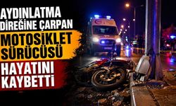 Direğe Çarpan Motosiklet Sürücüsü Hayatını Kaybetti