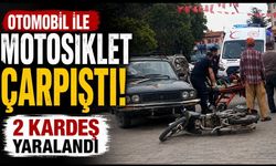 SON DAKİKA! Otomobil ile motosiklet çarpıştı, 2 kardeş yaralandı