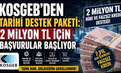 KOSGEB’den Tarihi Destek Paketi: 2 Milyon TL İçin Başvurular Başlıyor