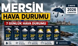 Mersin Hava Durumu 2 Mayıs 2026, Mersin 7 Günlük Hava Durumu