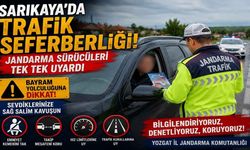 Sarıkaya'da Trafik Seferberliği! Jandarma Sürücüleri Tek Tek Uyardı