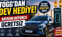 TOGG'dan Dev Hediye: Bayram Boyunca Ücretsiz Oldu!