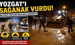 Yozgat'ı Sağanak Vurdu! Belediye Ekipleri Gece Boyu Sahadaydı