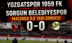 Yozgatspor 1959 FK - Sorgun Belediyespor Maçında İlk Yarı Sonucu!