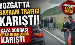 Yozgat'ta Bayram Trafiği! Kaza Sonrası Ortalık Bir Anda Karıştı