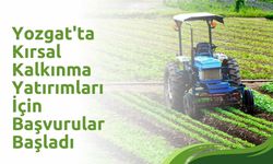 Yozgat'ta Kırsal Kalkınma Yatırımları İçin Başvurular Başladı