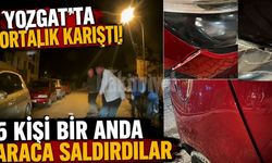 Yozgat'ta Ortalık Karıştı! 5 Kişi Bir Anda Araca Saldırdılar
