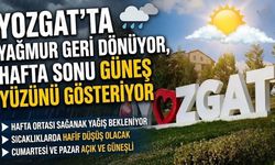 Yozgat’ta Yağmur Geri Dönüyor, Hafta Sonu Güneş Yüzünü Gösteriyor