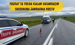 Yozgat'ta Yolda Kalan Vatandaşın Yardımına Jandarma Koştu